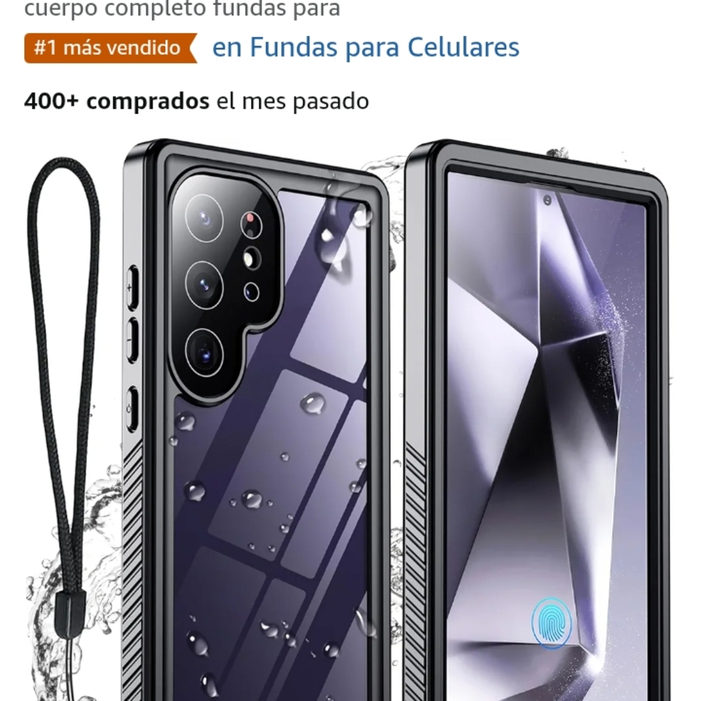 Black Waterproof Phone Case